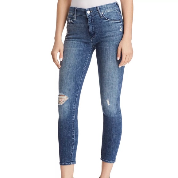 MOTHER Blue Skinny Jeans - Picture 2 of 8